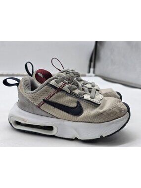 Nike Air Max Shoes Toddler Boys 8C Beige Mesh Sneakers Stains Damage DH9410-006